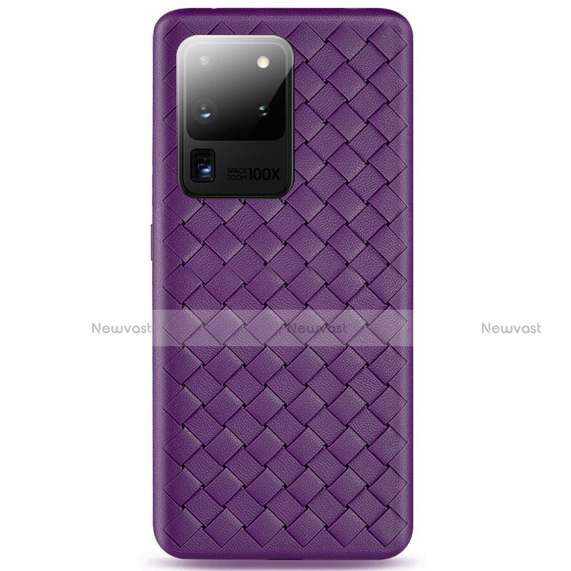 Soft Silicone Gel Leather Snap On Case Cover H05 for Samsung Galaxy S20 Ultra 5G