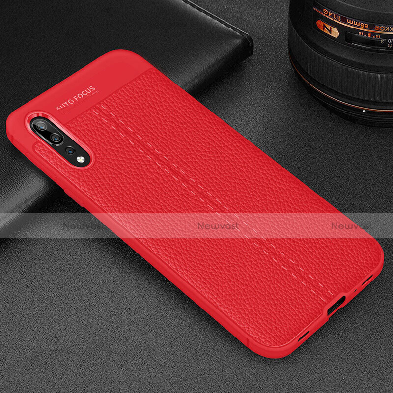 Soft Silicone Gel Leather Snap On Case Cover H07 for Huawei P20 Pro