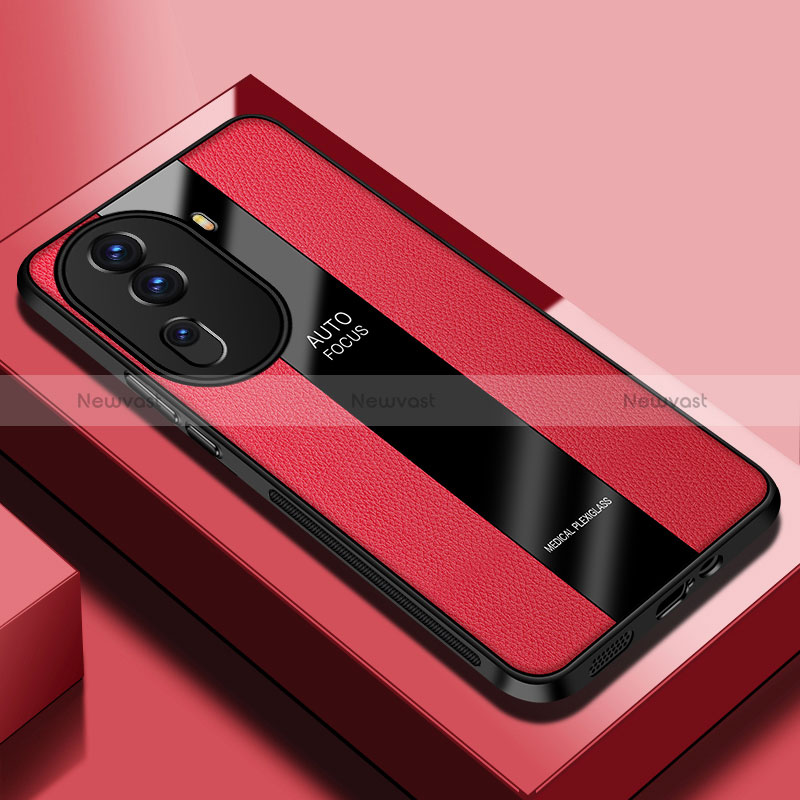 Soft Silicone Gel Leather Snap On Case Cover PB1 for Oppo Reno11 Pro 5G Red