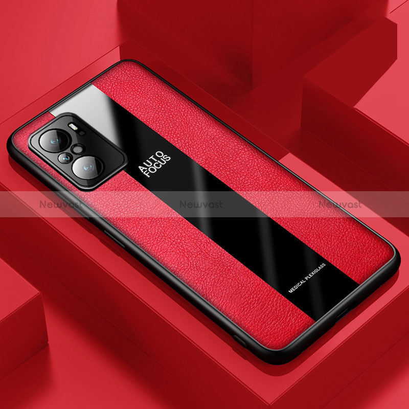 Soft Silicone Gel Leather Snap On Case Cover PB1 for Xiaomi Poco F3 5G Red