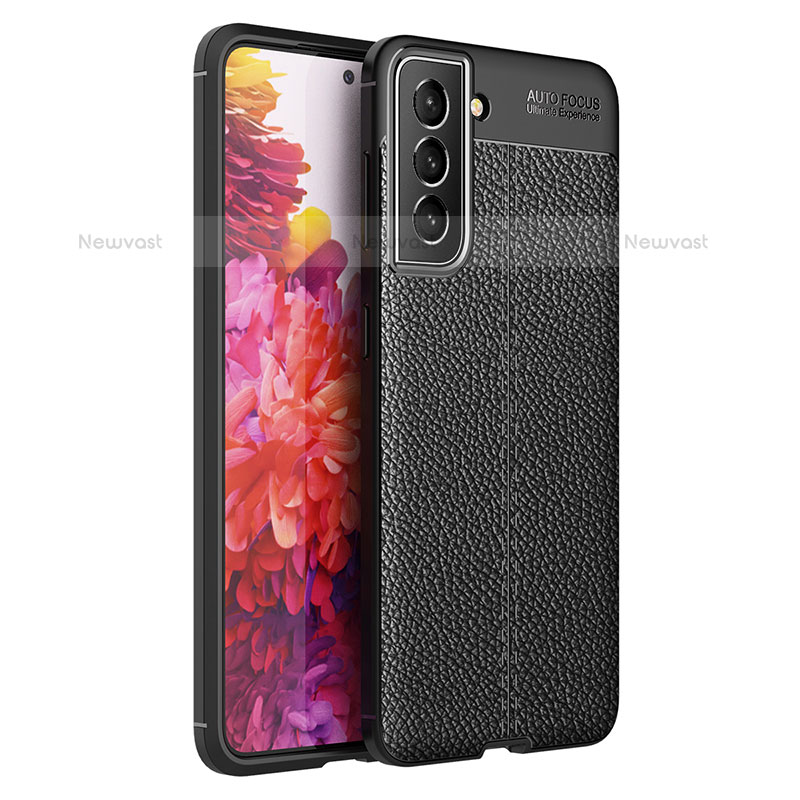 Soft Silicone Gel Leather Snap On Case Cover Q01 for Samsung Galaxy S21 5G