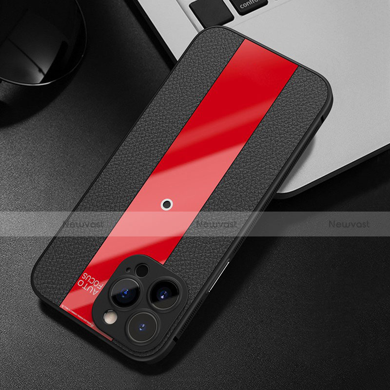 Soft Silicone Gel Leather Snap On Case Cover S01 for Apple iPhone 13 Pro Max