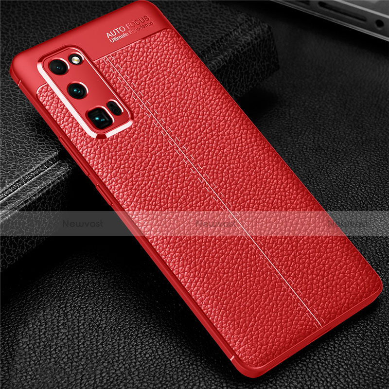 Soft Silicone Gel Leather Snap On Case Cover S01 for Huawei Honor 30 Pro+ Plus