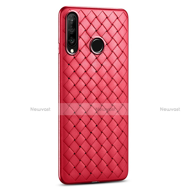 Soft Silicone Gel Leather Snap On Case Cover S01 for Huawei Nova 4e