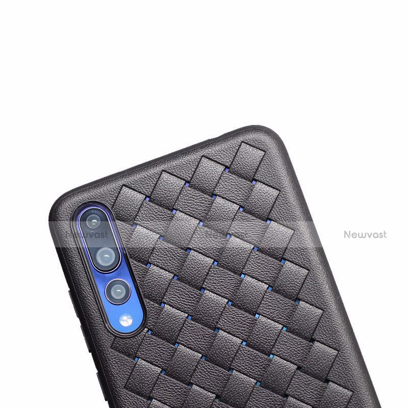 Soft Silicone Gel Leather Snap On Case Cover S01 for Huawei P20 Pro