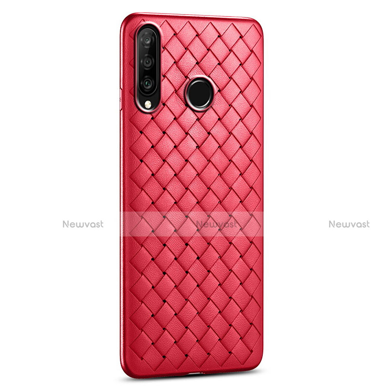 Soft Silicone Gel Leather Snap On Case Cover S01 for Huawei P30 Lite XL