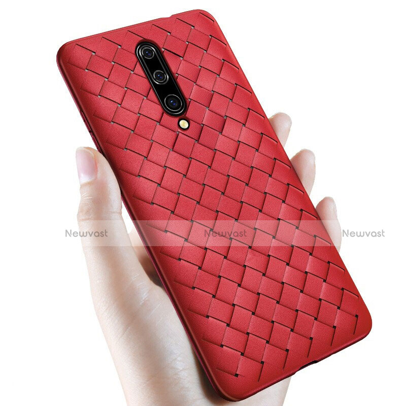 Soft Silicone Gel Leather Snap On Case Cover S01 for OnePlus 7 Pro