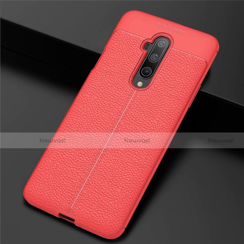 Soft Silicone Gel Leather Snap On Case Cover S01 for OnePlus 7T Pro