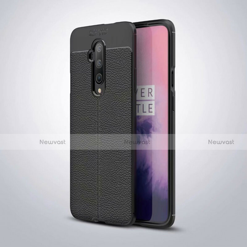 Soft Silicone Gel Leather Snap On Case Cover S01 for OnePlus 7T Pro