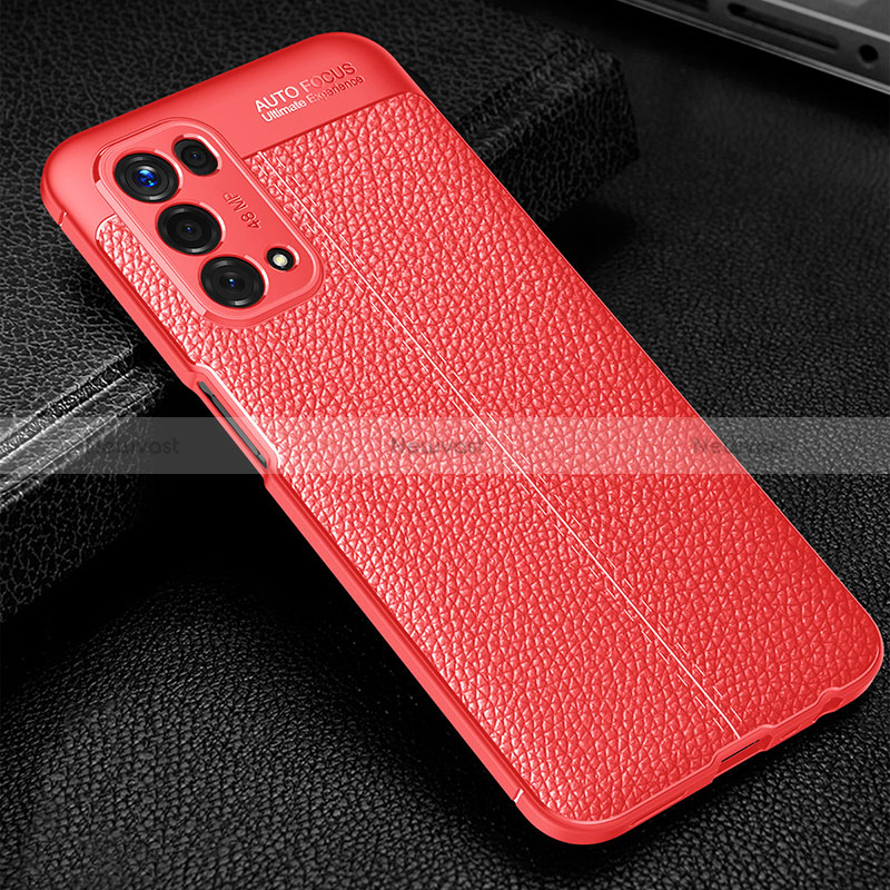 Soft Silicone Gel Leather Snap On Case Cover S01 for Oppo A74 5G