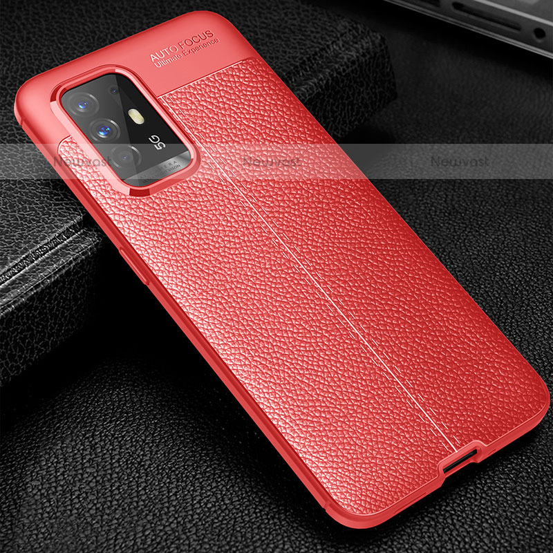 Soft Silicone Gel Leather Snap On Case Cover S01 for Oppo A94 5G