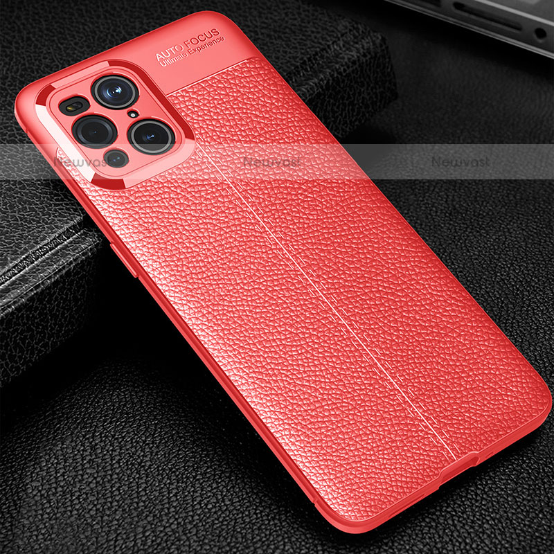 Soft Silicone Gel Leather Snap On Case Cover S01 for Oppo Find X3 Pro 5G