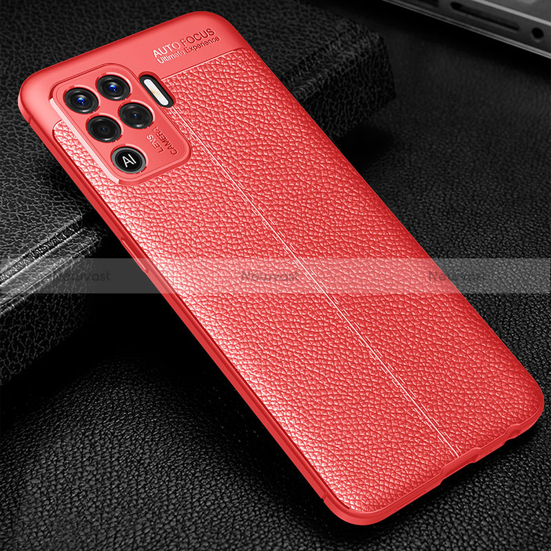 Soft Silicone Gel Leather Snap On Case Cover S01 for Oppo Reno5 F