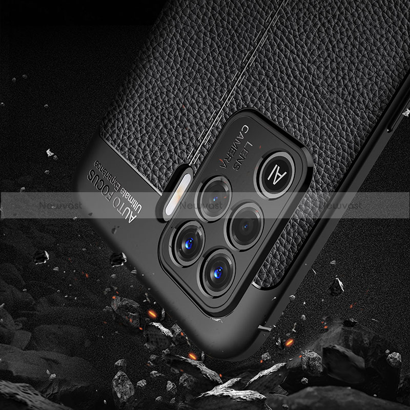 Soft Silicone Gel Leather Snap On Case Cover S01 for Oppo Reno5 F