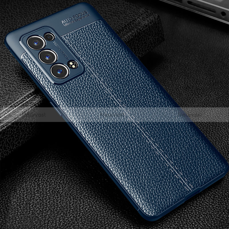 Soft Silicone Gel Leather Snap On Case Cover S01 for Oppo Reno6 Pro+ Plus 5G