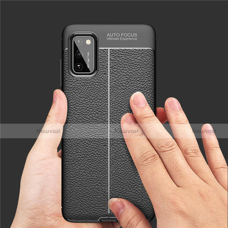 Soft Silicone Gel Leather Snap On Case Cover S01 for Samsung Galaxy A41