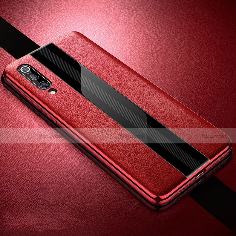 Soft Silicone Gel Leather Snap On Case Cover S01 for Xiaomi Mi 9 Lite Red