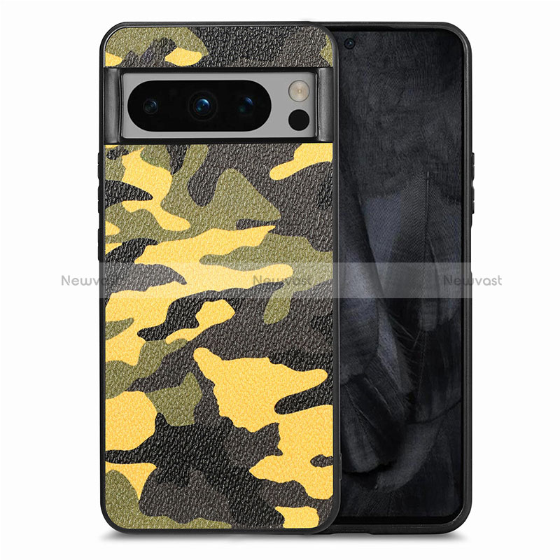 Soft Silicone Gel Leather Snap On Case Cover S01D for Google Pixel 8 Pro 5G