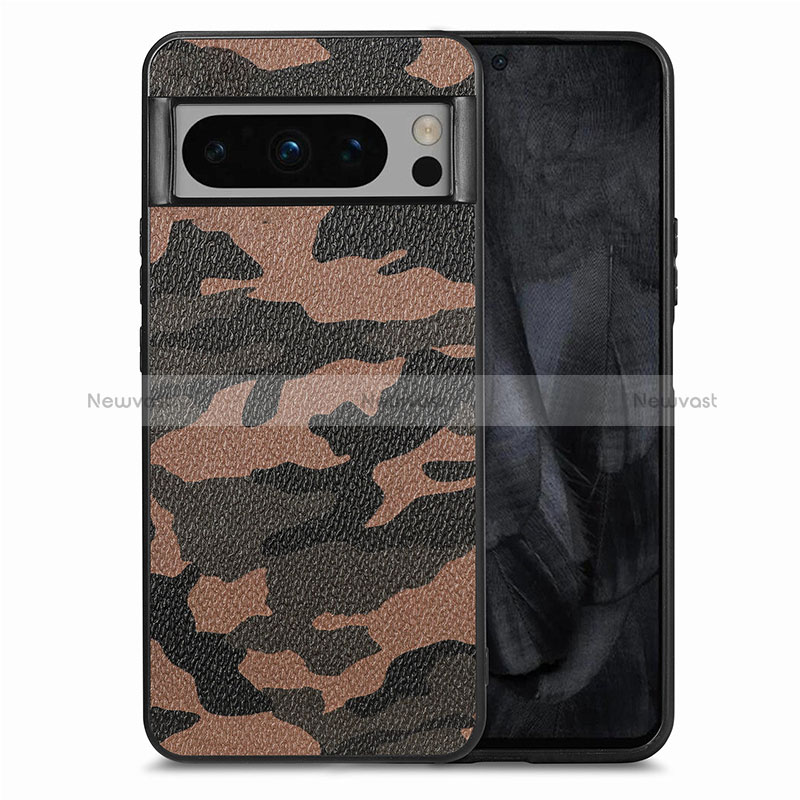 Soft Silicone Gel Leather Snap On Case Cover S01D for Google Pixel 8 Pro 5G