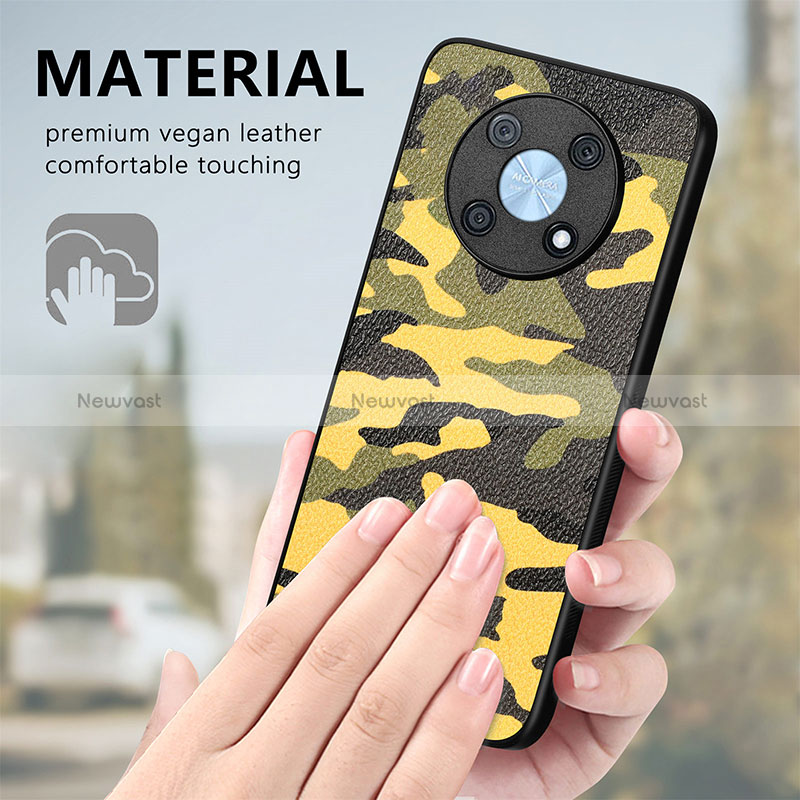 Soft Silicone Gel Leather Snap On Case Cover S01D for Huawei Enjoy 50 Pro