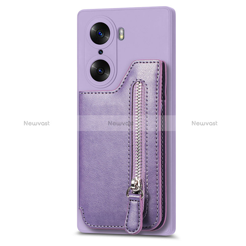 Soft Silicone Gel Leather Snap On Case Cover S01D for Huawei Honor 60 5G