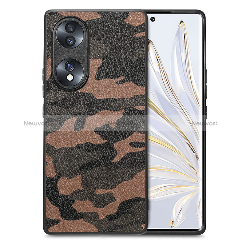 Soft Silicone Gel Leather Snap On Case Cover S01D for Huawei Honor 70 5G