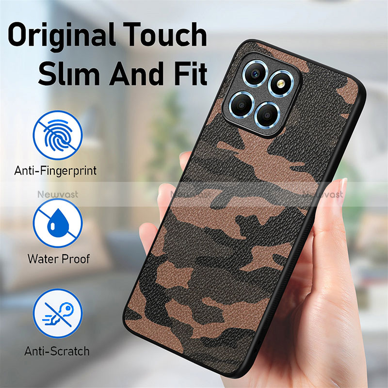 Soft Silicone Gel Leather Snap On Case Cover S01D for Huawei Honor 70 Lite 5G