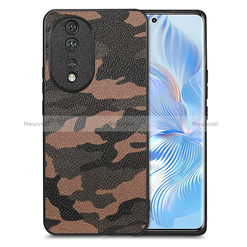 Soft Silicone Gel Leather Snap On Case Cover S01D for Huawei Honor 80 5G