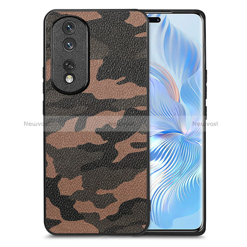 Soft Silicone Gel Leather Snap On Case Cover S01D for Huawei Honor 80 Pro Flat 5G