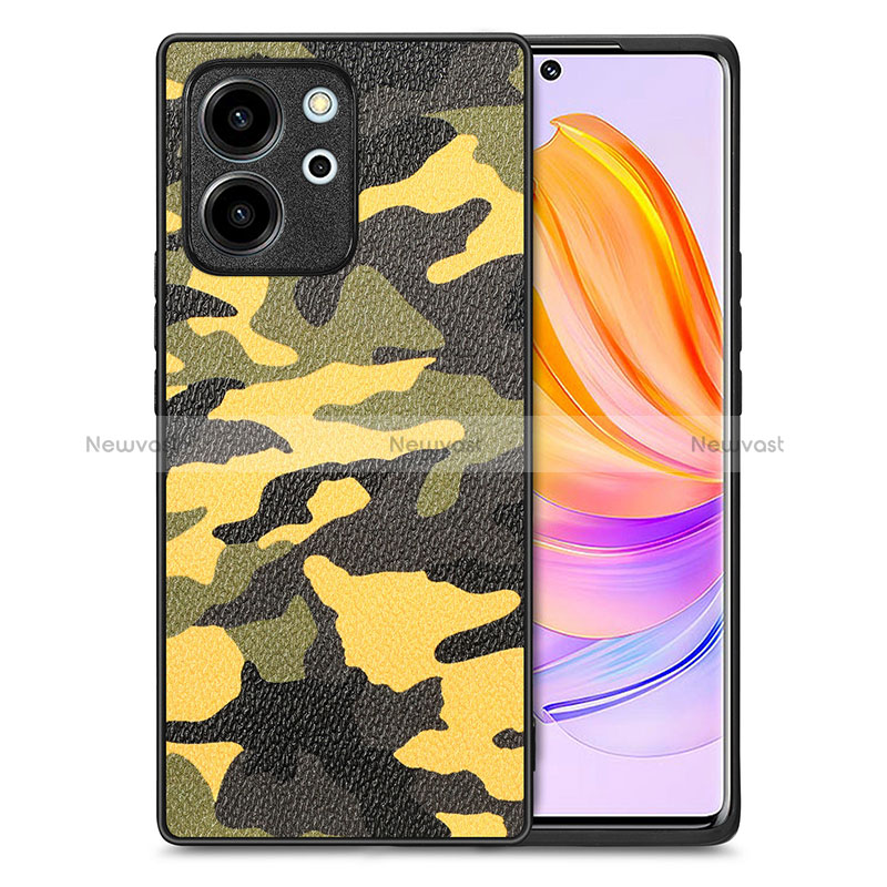 Soft Silicone Gel Leather Snap On Case Cover S01D for Huawei Honor 80 SE 5G