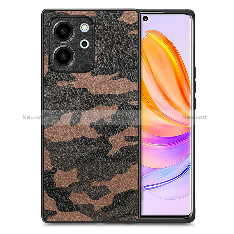 Soft Silicone Gel Leather Snap On Case Cover S01D for Huawei Honor 80 SE 5G