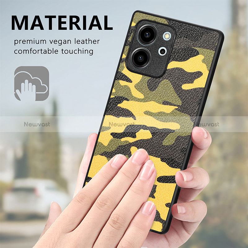 Soft Silicone Gel Leather Snap On Case Cover S01D for Huawei Honor 80 SE 5G