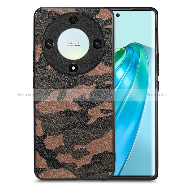 Soft Silicone Gel Leather Snap On Case Cover S01D for Huawei Honor X9a 5G