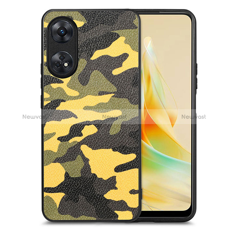 Soft Silicone Gel Leather Snap On Case Cover S01D for Oppo Reno8 T 4G