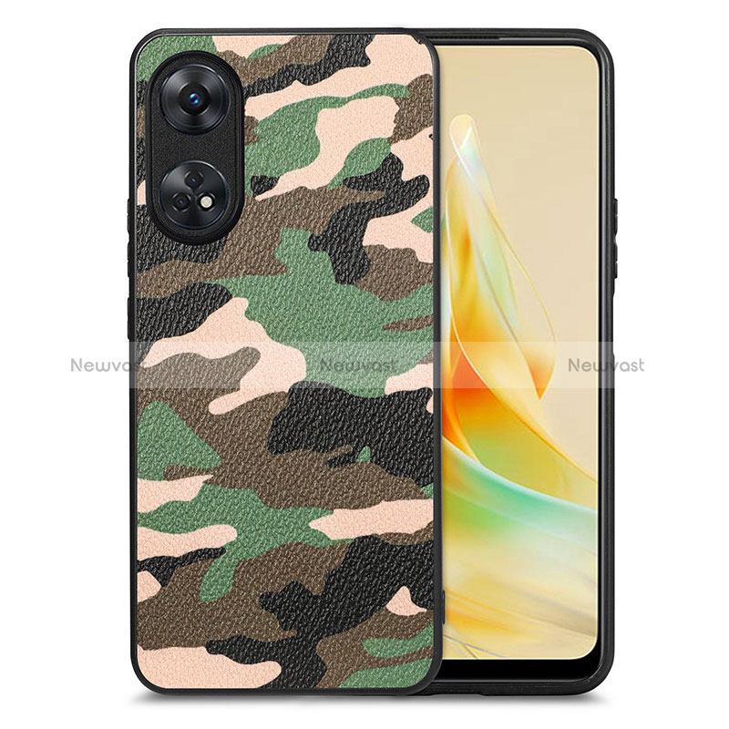 Soft Silicone Gel Leather Snap On Case Cover S01D for Oppo Reno8 T 4G