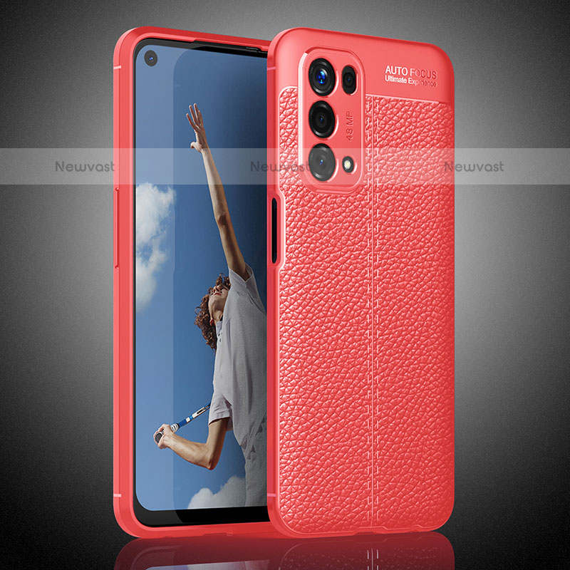 Soft Silicone Gel Leather Snap On Case Cover S02 for Oppo A93 5G