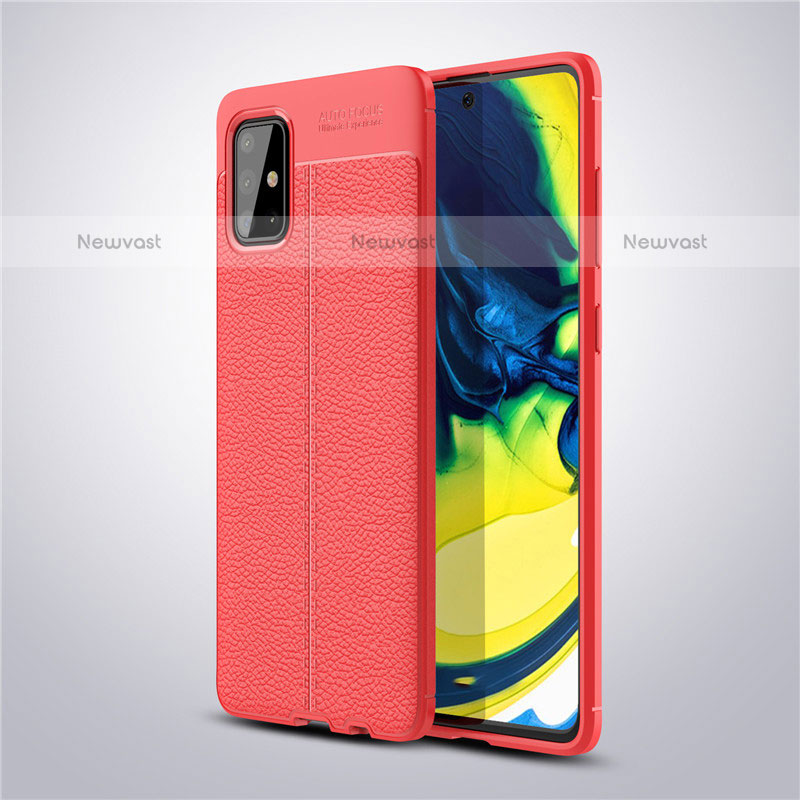 Soft Silicone Gel Leather Snap On Case Cover S02 for Samsung Galaxy A71 4G A715