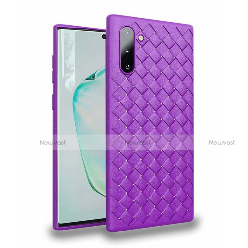 Soft Silicone Gel Leather Snap On Case Cover S02 for Samsung Galaxy Note 10 5G