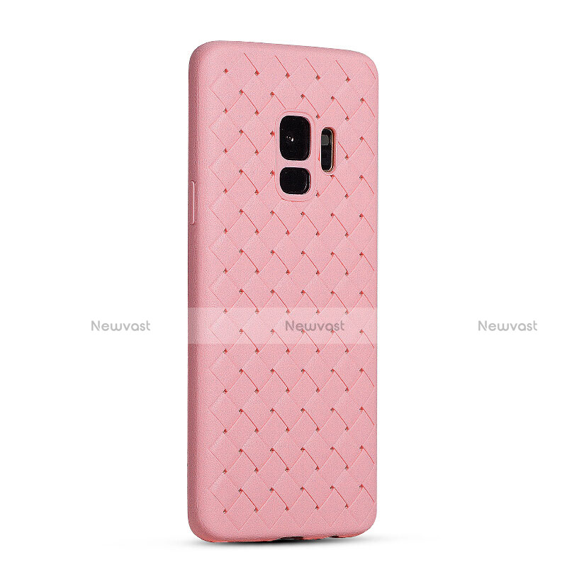 Soft Silicone Gel Leather Snap On Case Cover S02 for Samsung Galaxy S9