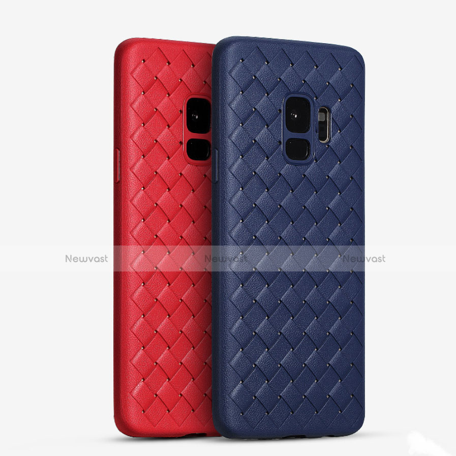 Soft Silicone Gel Leather Snap On Case Cover S02 for Samsung Galaxy S9