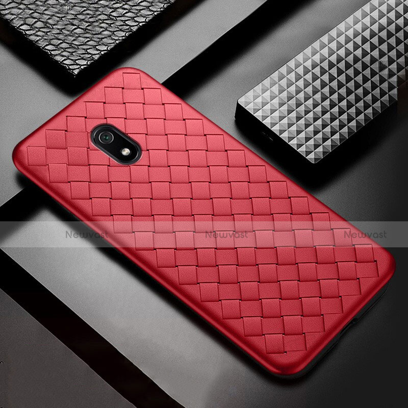 Soft Silicone Gel Leather Snap On Case Cover S02 for Xiaomi Redmi 8A