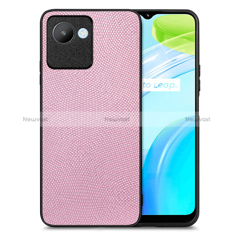 Soft Silicone Gel Leather Snap On Case Cover S02D for Realme Narzo 50i Prime