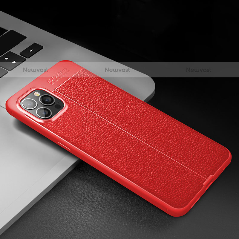 Soft Silicone Gel Leather Snap On Case Cover S03 for Apple iPhone 15 Pro