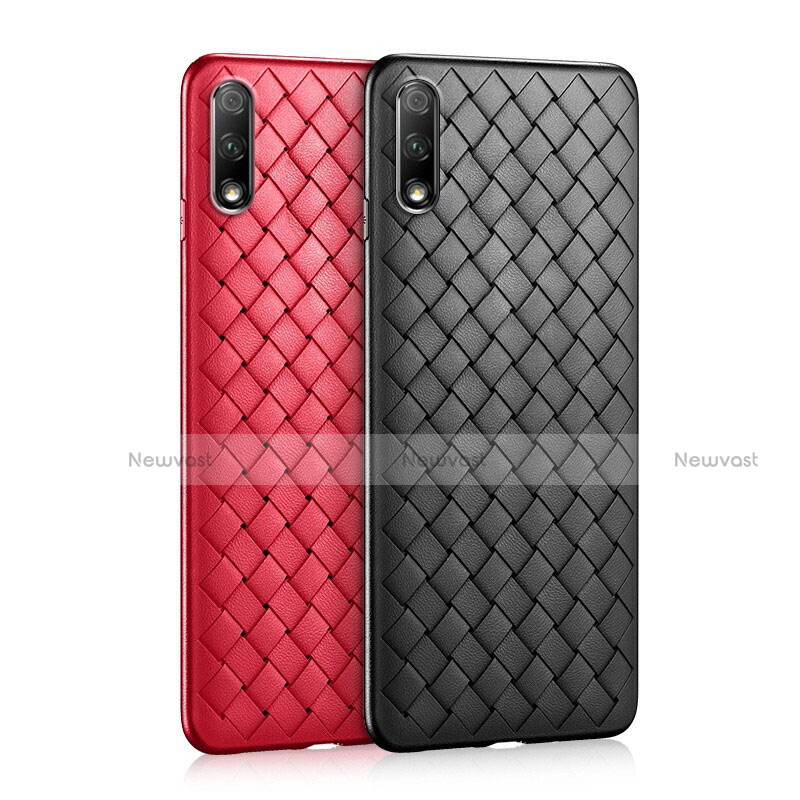 Soft Silicone Gel Leather Snap On Case Cover S03 for Huawei Honor 9X