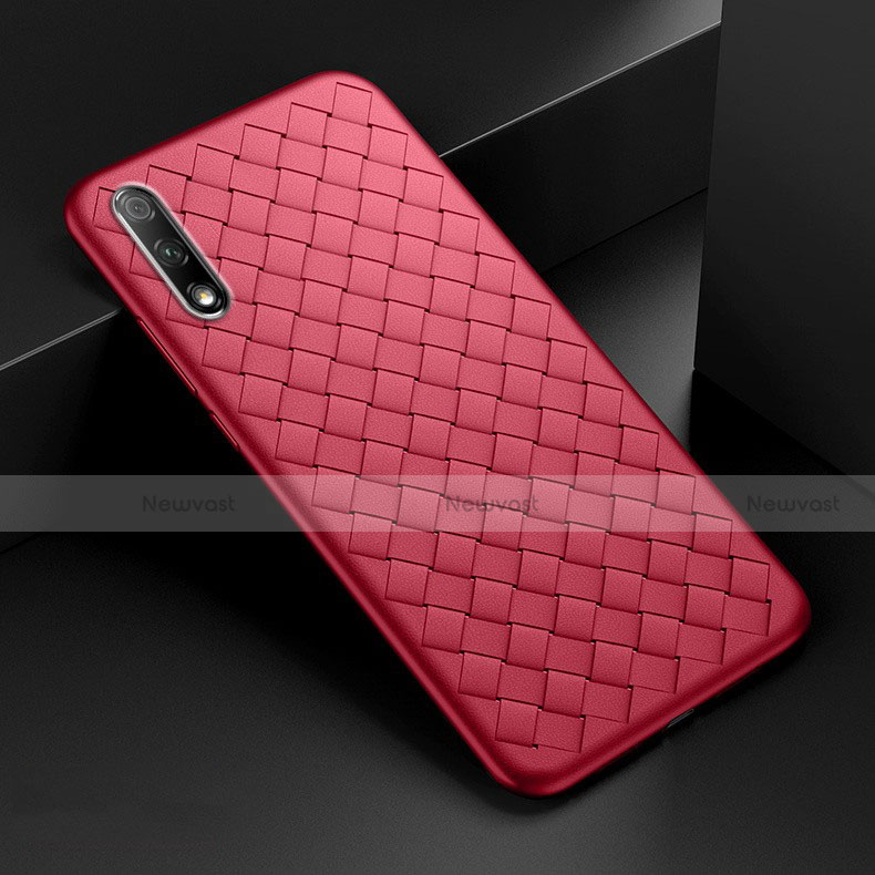 Soft Silicone Gel Leather Snap On Case Cover S03 for Huawei P Smart Z (2019)