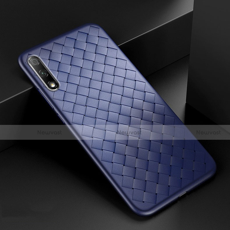 Soft Silicone Gel Leather Snap On Case Cover S03 for Huawei P Smart Z (2019)