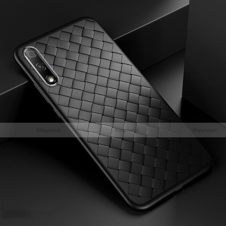 Soft Silicone Gel Leather Snap On Case Cover S03 for Huawei P Smart Z (2019)