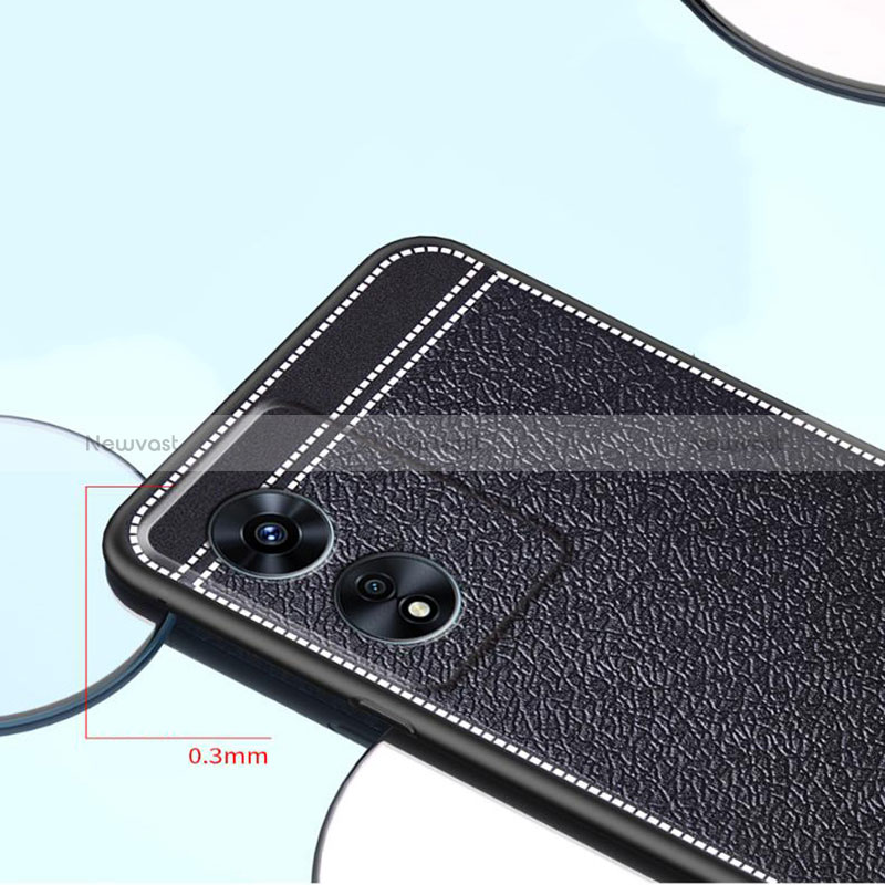 Soft Silicone Gel Leather Snap On Case Cover S03 for Oppo A78 5G