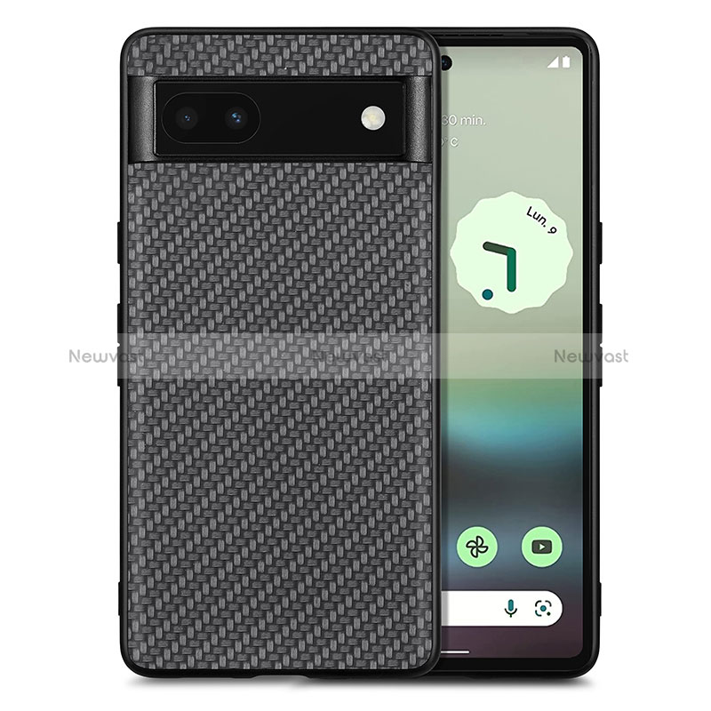 Soft Silicone Gel Leather Snap On Case Cover S03D for Google Pixel 6a 5G