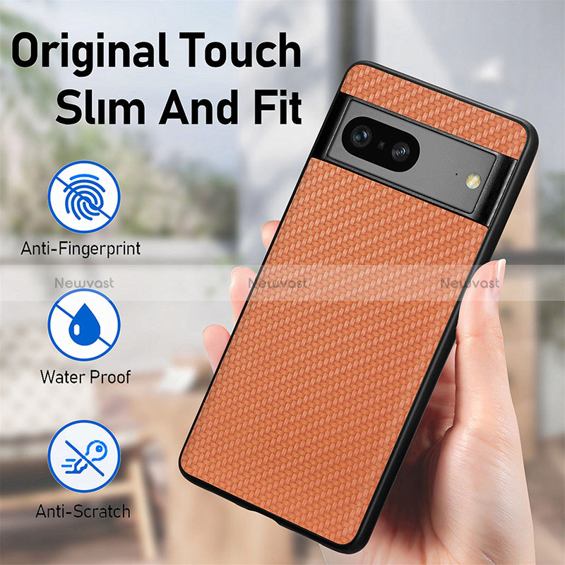 Soft Silicone Gel Leather Snap On Case Cover S03D for Google Pixel 7 5G